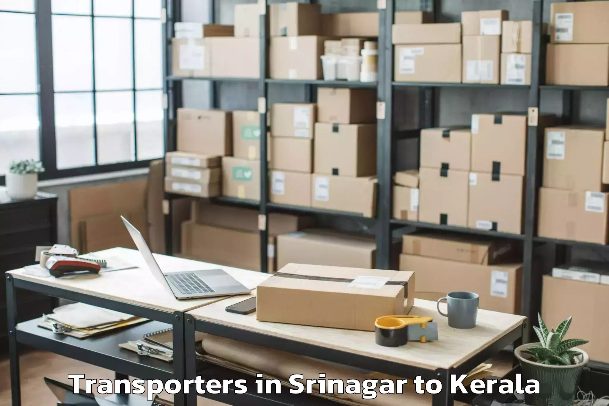 Top Srinagar to Changanacheri Transporters Available